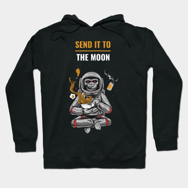 Send It To The Moon Hoodie by LaHarra Designs